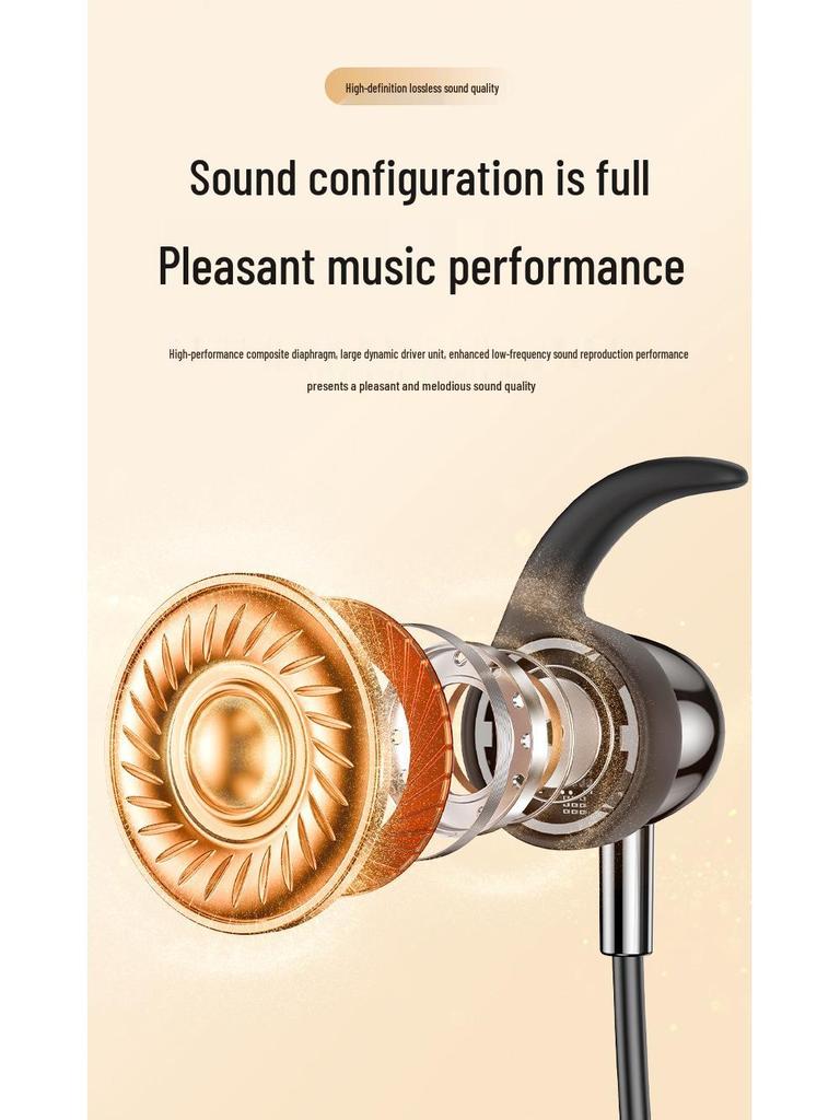2026 Wireless Neckband Earphones: Heavy Bass, Long Standby, Bluetooth, Remote-Controlled Neck-Hanging Air Conditioner for Sports.