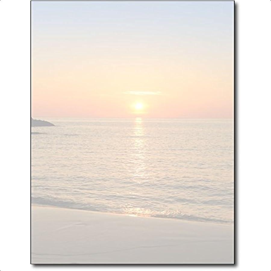 

Бумага для писем «Закат на пляже», 80 листов, бланк для струйных и лазерных принтеров United States