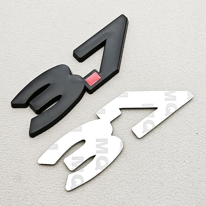 3D Metal Red Chrome 5.0 High Performance 3.7 Logo Car Rear Trunk Stickers Front S8Grille Badge Emblem For Ford Mustang Accessories