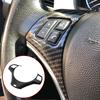 Carbon Fiber Style Car Interior Steering Wheel Decoration Cover Trim Mouldings for BMW 3 Series E90 E92 E93 2005-2012