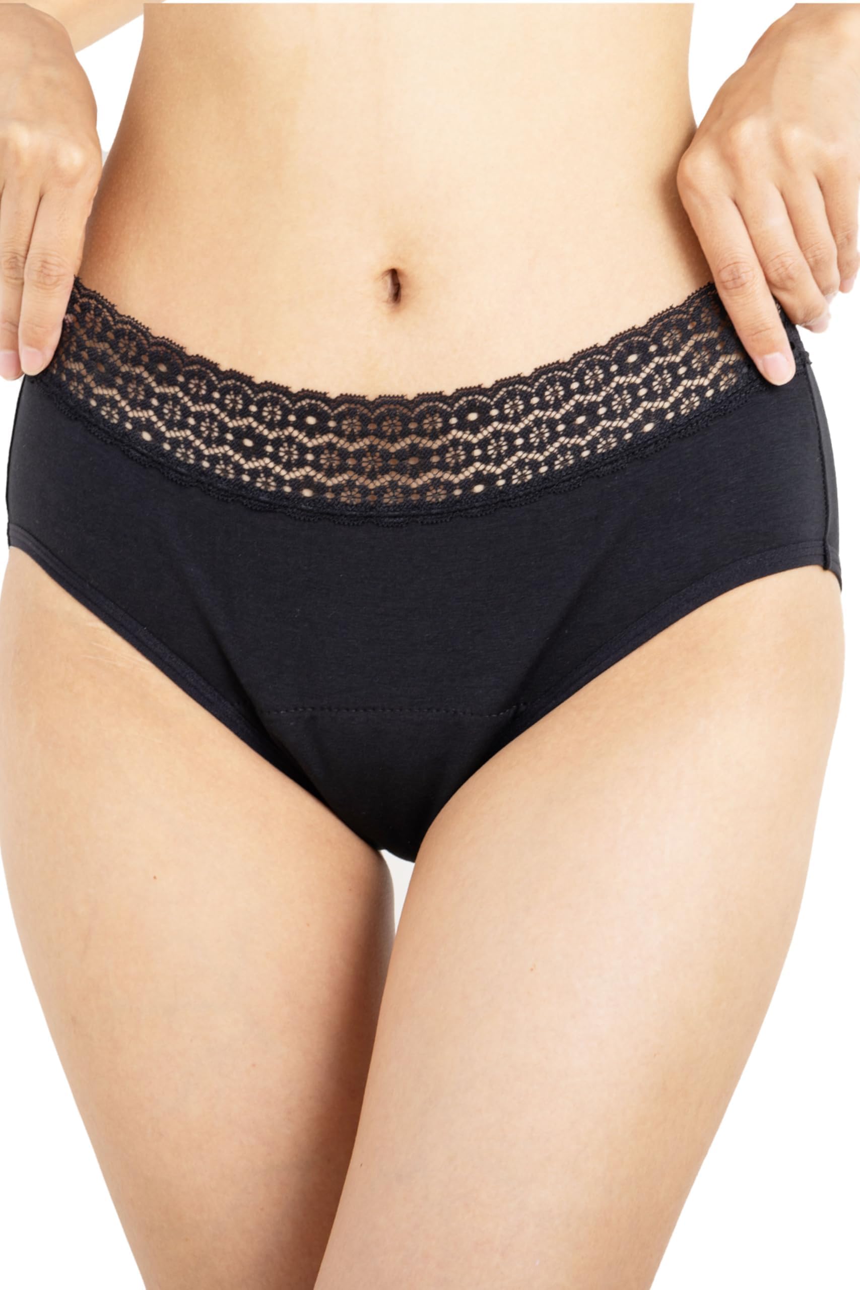 

Absorbent Period Panties by a midwife who has served these deodorizing period panties are comfortable all day Size 3L [Monna] [Sold 3,000 women, long] чёрный