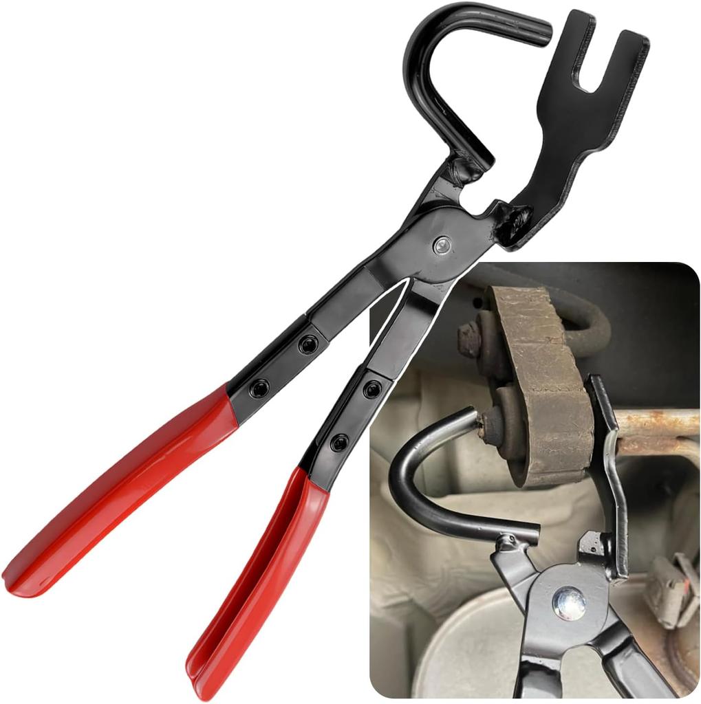 Car Exhaust Hanger Removal Pliers Exhaust Pipe Gasket Puller Rubber Pad Removal Tool Non-slip Handle Universal Auto Exhaust System Repair Hand Tools