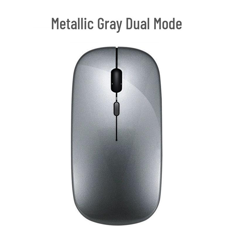 Dual-Mode Ultra-Thin Rechargeable Bluetooth Silent Mouse with Luminous Feature for Office and Tablet Use
