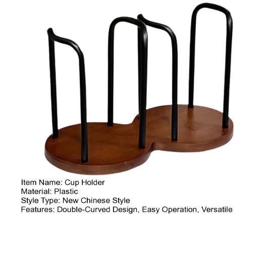 Disposable Cup Holder Single/Double Cup Rack Strong Load-bearing Cup Holder Home Office Restaurant Decor