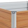 Raised Bed Light Brown 240 x 80 x 45 cm Galvanized Steel