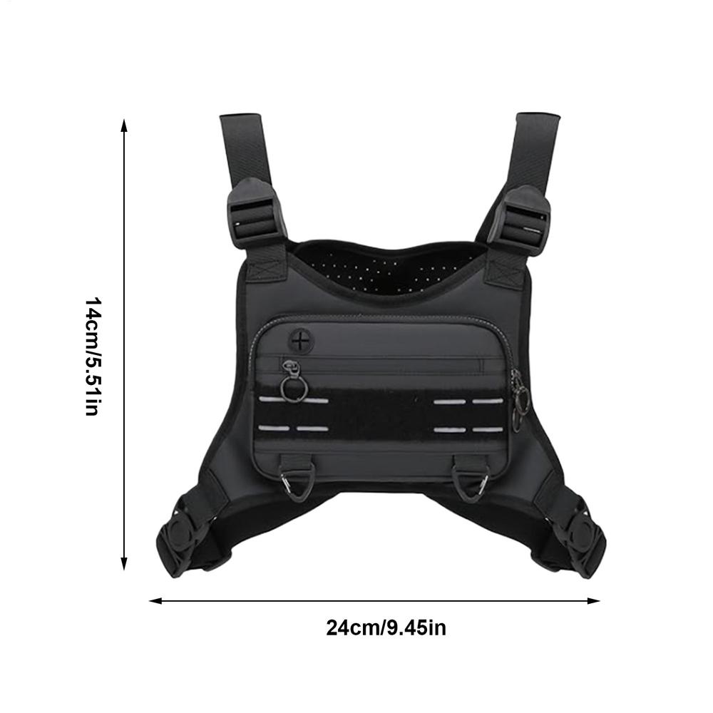 Waterproof Chest Bag for Men & Women - Adjustable Running Vest Phone Holder Pouch for Outdoor Cycling, Hiking, Travel, Jogging