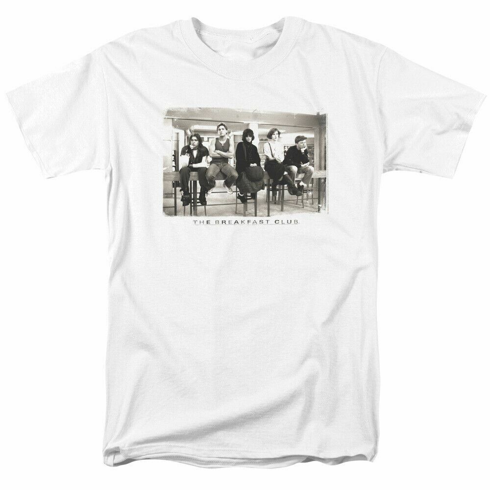 

The Breakfast Club Mugs T Shirt Mens Licensed 80s Cult Classic Movie Tee White S