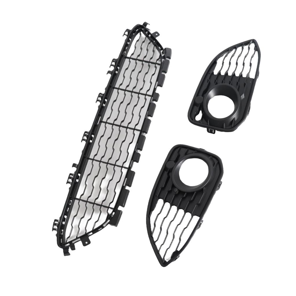 Kit de Parrilla Inferior del Parachoques Delantero y Cubiertas de Luces Antiniebla 51118060284 para Serie 1 F20 F21 LCI M Sports 2015 2019