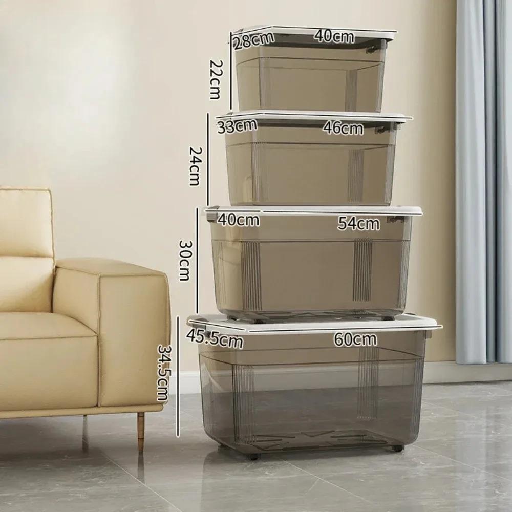 Thickened Storage Box Household Transparent Storage Box Quilt Storage Car Storage Box Snack Storage Box Clothing Sorting Box