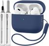 AirPods Pro 2 Silicone Case with Cleaning Pen & Carabiner