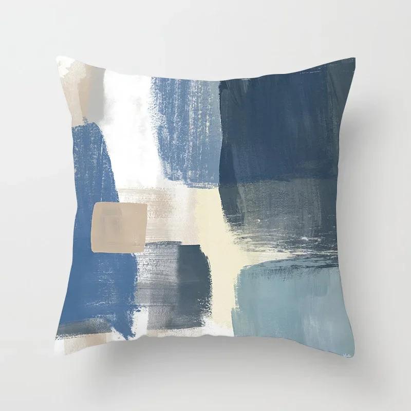 Nordic Abstract Creative Graffiti Printing Pattern Cushion Cover Home Living Room Sofa Decoration Pillow 45x45cm