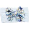 New nylon bow print children's headband, baby cute hair accessories, multi-colored girls' headscarf
