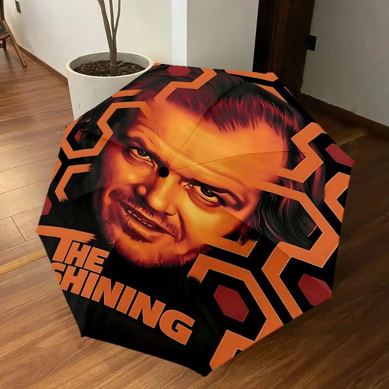 1PC The Shining Umbrella-8-Rib Reinforced, Automatic Open, Lightweight & Durable-D2646