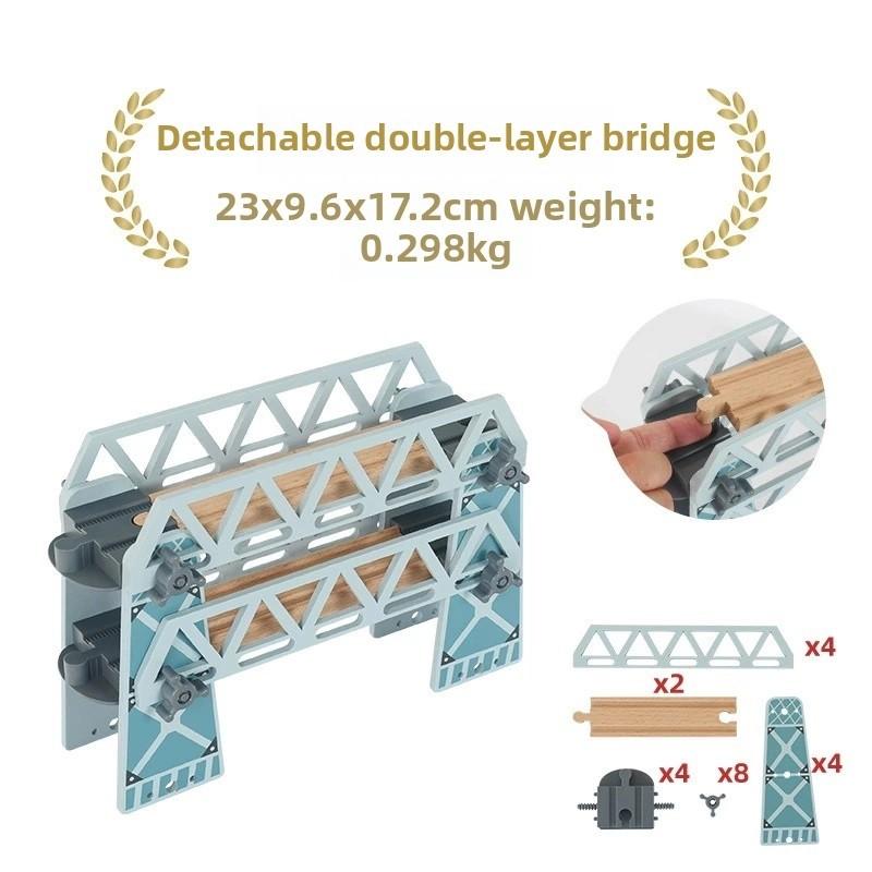 Wooden Railway Bridge Accessories All Kinds of Track Bridges Fit for Major Wooden Railway Brands Educational Gifts for Children