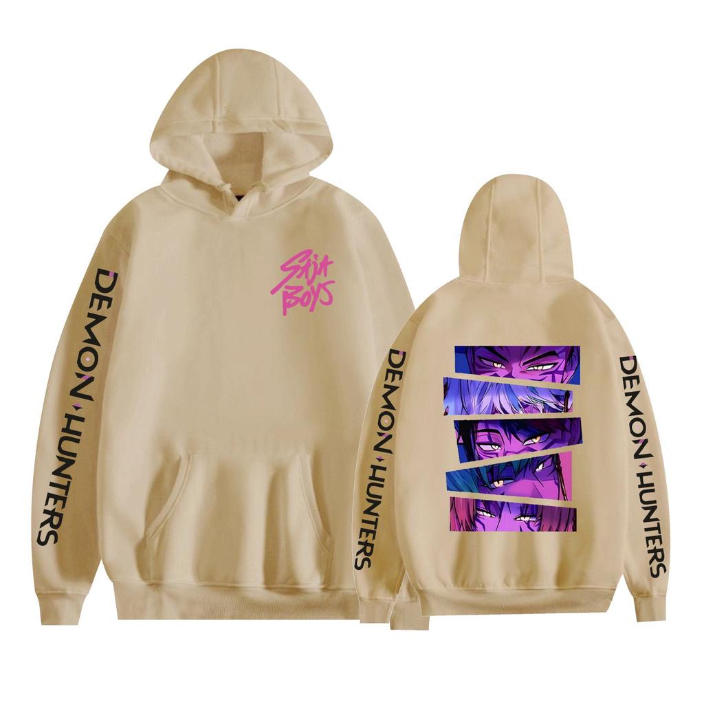 Hot KPop Demon Hunters Anime Funny Hoodie Hip Hop Graphic Sweatshirts Streetwear Harajuku Tracksuit
