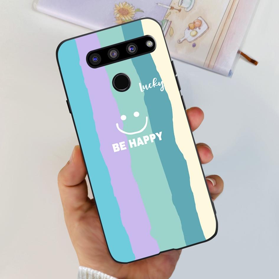 For LG V35 ThinQ Case Cover For LG V40 V50 V50S ThinQ Shockproof Silicone Cases Fashion Flower Soft Funda For LGV50 ThinQ Bumper