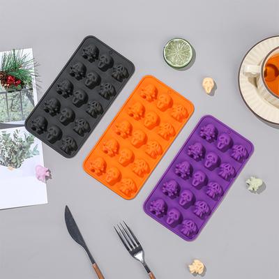 Silicone Molds Pumpkin Ghost DIY Chocolate Candy Baking Mold Halloween Party Dessert Tools Kitchen Halloween Supplies Bakeware