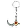 DOTA2 Weapon Model & Portal Scroll Pendant Necklace with Dota Logo Keychain