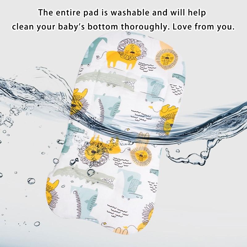 Strollers Seat Liner with Printed Pattern Pushchair Mattress Chair Pad Baby Carriers Cushion Seat Pad Infant Supply