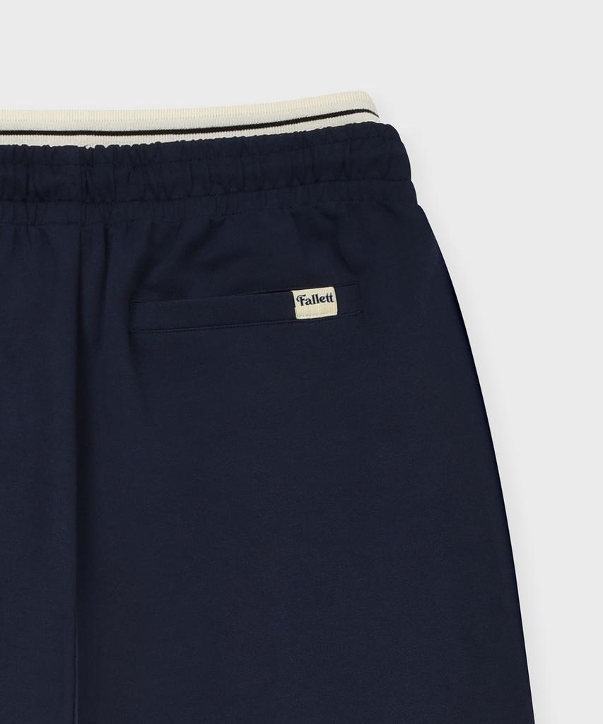 FALLETT Color-Block Knit Track Pants Navy