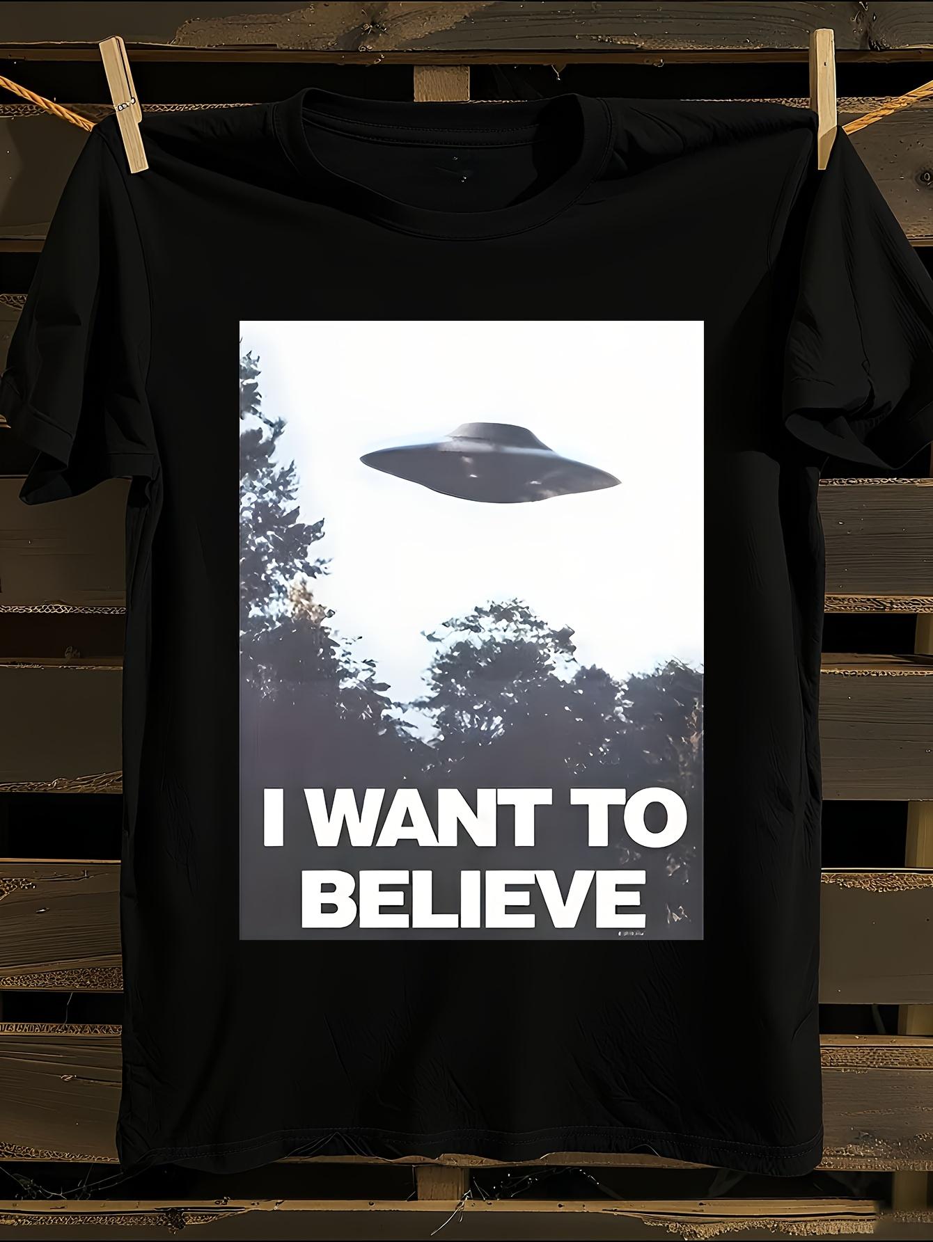 The X-Files I Want to Believe UFO TV Show T-shirt XXL