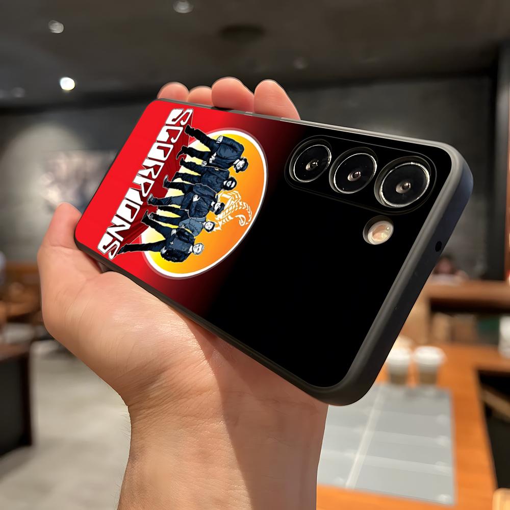 S-Scorpions Band Phone Case For Samsung A56 A36 A26 A16 A15 A25 A35 A55 A14 A34 A24 A54 Black Soft Shell