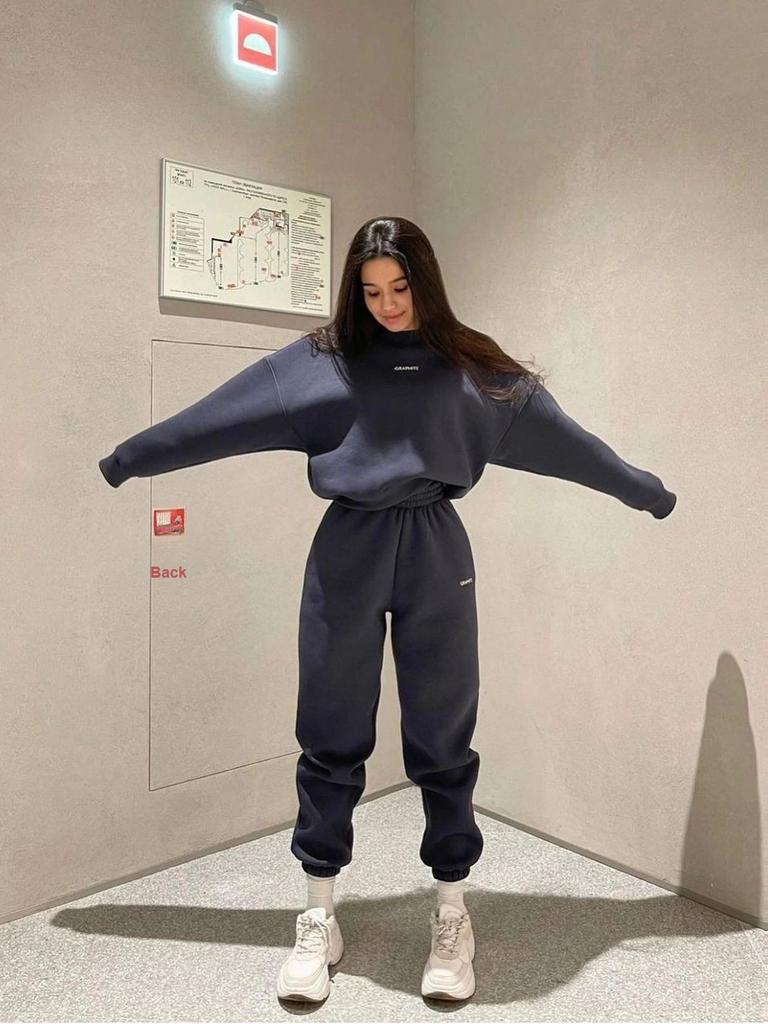 Modisches Damen-Frühling-Herbst-Stil Freizeit-Sweatshirt-Set Zweiteiliges Outfit