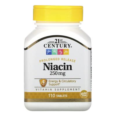 Niacin, Extended-release Tablets, 250mg, 110 Tablets