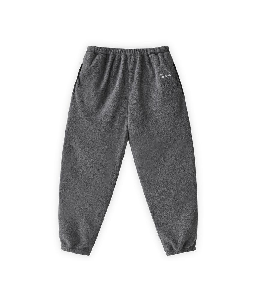 TUEWID Two Way Fleece Set Up Pants In Heather Gray
