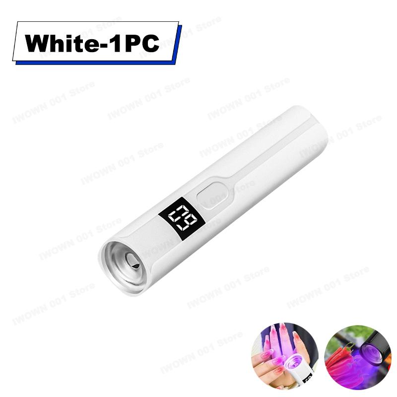 

Digital Display New Uv 365 Purple Light Banknote Detection Fluorescent Vegetable Detection Aflatoxin Flashlight Nail Lamp