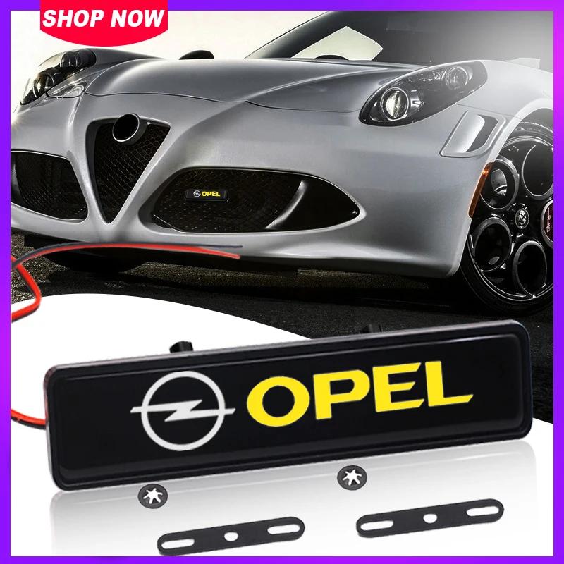 Decorative LED Lights Front Hood Grille Decoration Badge For Opel Astra J Insignia Astra G Corsa Zafira B Mokka Vivaro Meriva