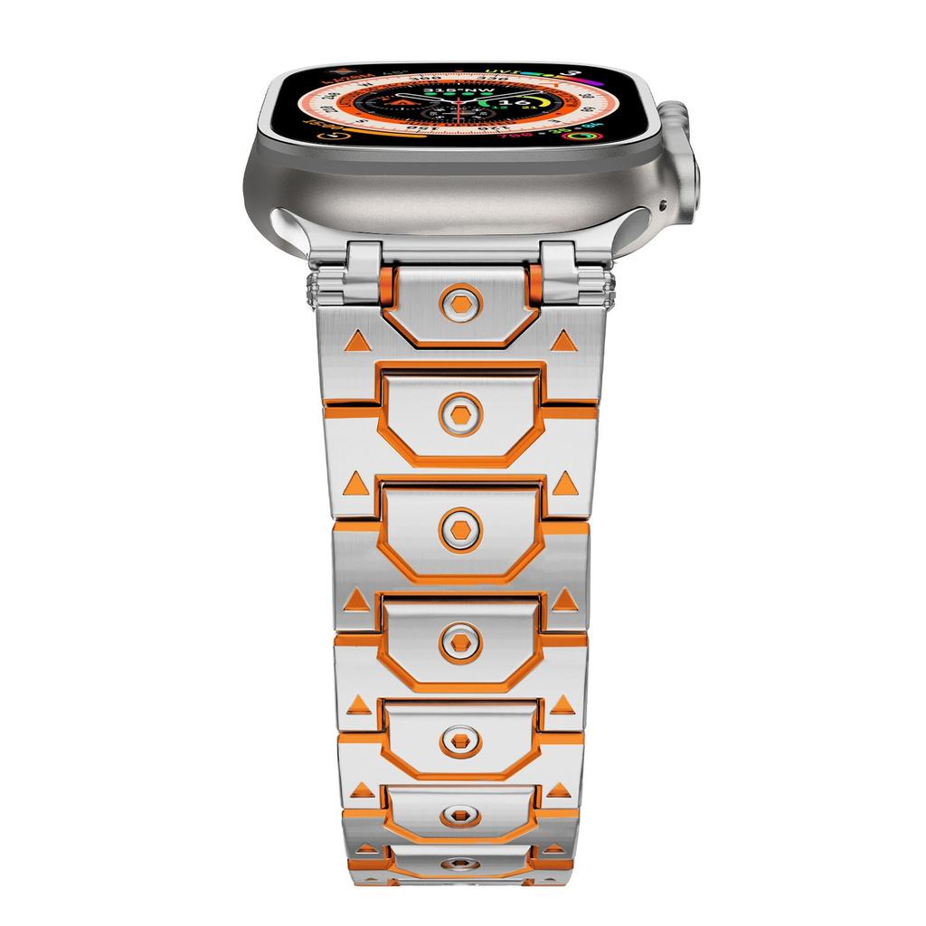 Titanium Color Stainless Steel Bracelet Strap For Apple Watch Ultra 2 49mm Series 10 46mm iWatch 9 8 7 SE 45 44 42 41 40 38mm