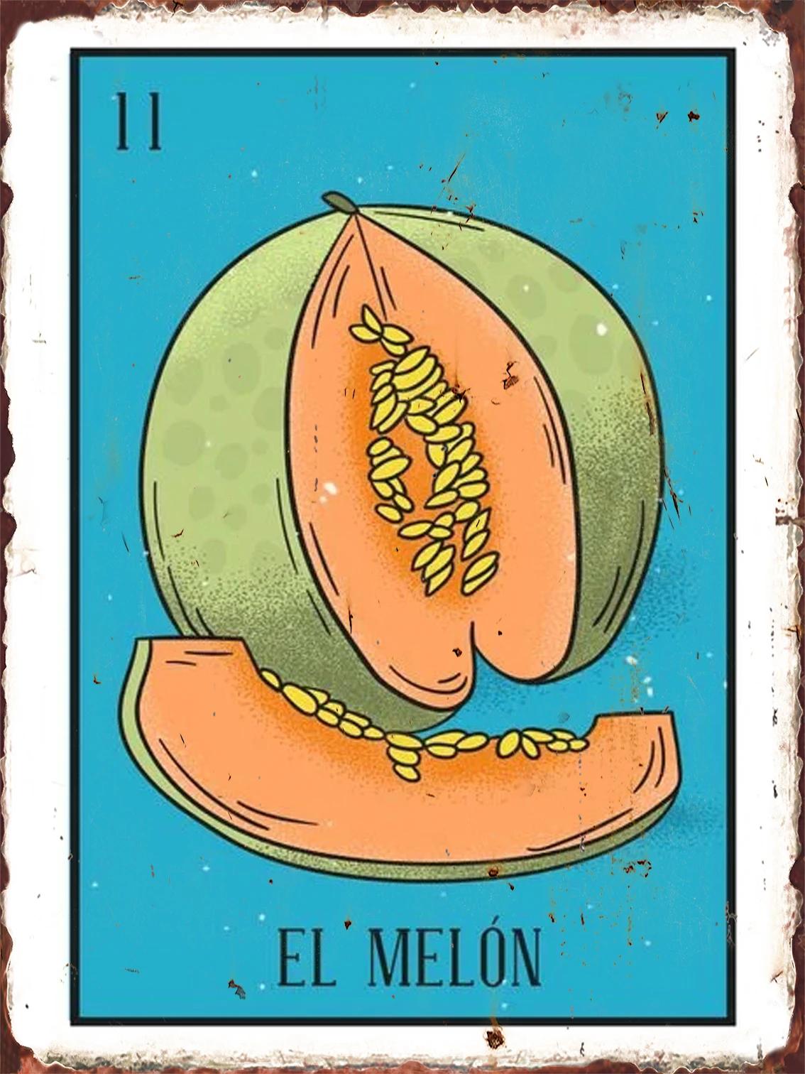 

Мексиканская лотерея EL GALLO MEXICAN LOTTERY Постер Металлическая табличка Домашний декор Эстетика Настенная декоративная табличка Украшение Картины 40x30cm небесно-голубой