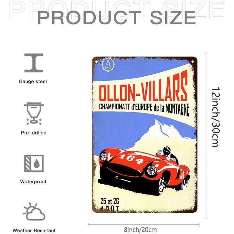 Avant-Garde Automotive Metal Art Painting for Garage Decor