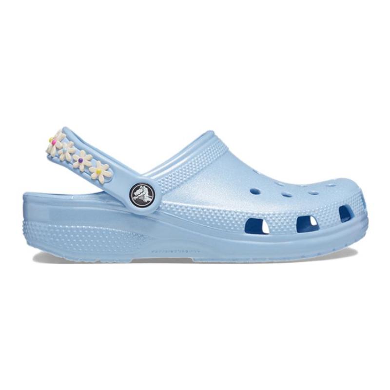 Crocs Comfortable Non-Slip and Abrasion Resistant Children's Sandals Light Blue Children's Model.