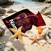 Custom Name Personalized Makima Chainsaw Man Print Beach Towel, for Trip Camping Beach Party Home Decor, Birthday Gift for Family & Friends