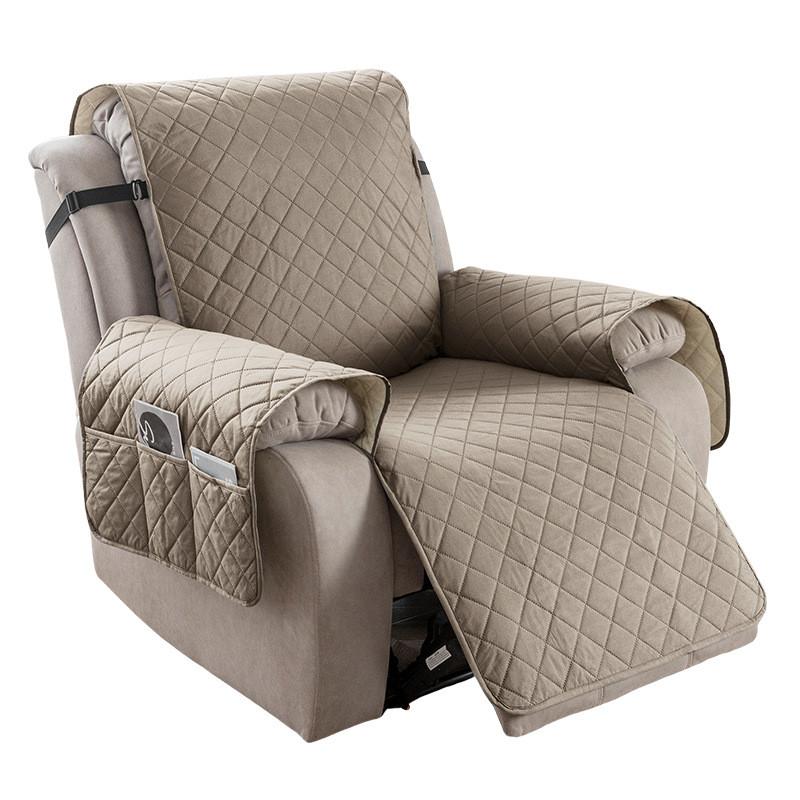 Universal Polyester Square Pattern Sofa Cushion For Single Double Triple Seat Lounge Chair Protector