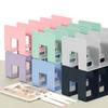 4 Grids Design Bag Storage Shelf Divider Clear Acrylic Purse Display Stand  Office Stationery