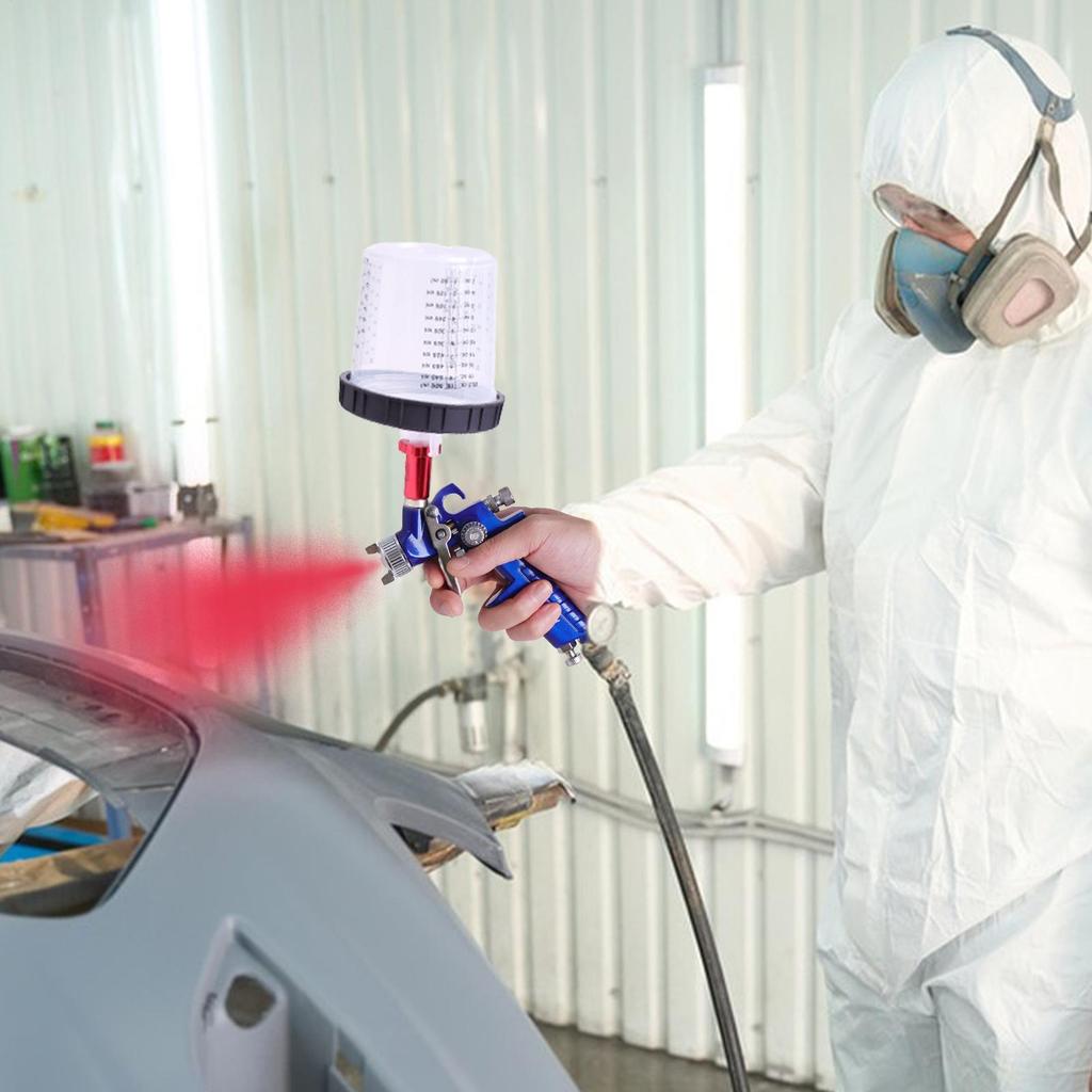 Paint Cups 10pcs Paint Sprayer Cup with Clear Scale for Car Spraying Wash-Free Paint Sprayer Cup Liners Simple Paint Measuring