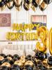 52pcs Golden Happy Birthday Party Balloons, 0-9 Numbers, for Birthday Party, Anniversary, Graduation, New Year, Valentine's Day