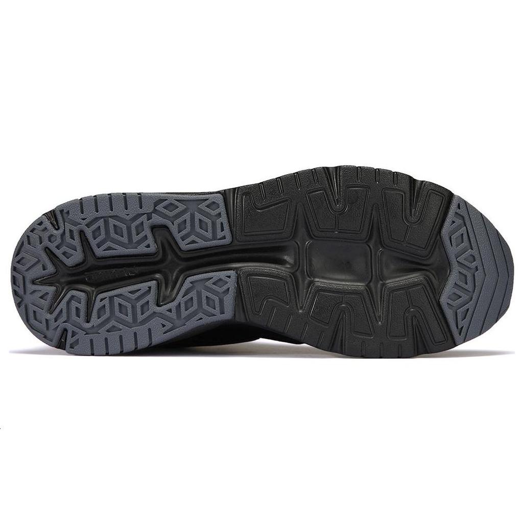 Li-Ning Fleece Lined Non-Slip Wear-Resistant Warm High-Top Sports Casual Shoes Men Sneakers Black AGLS209-3