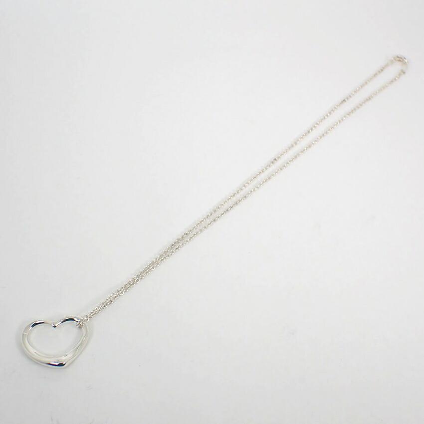 [Used] TIFFANY/Tiffany 925 Open Heart Pendant/Necklace/j97-4