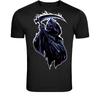 Grim Reaper Scythe T-Shirt - Dark Death Skeleton Gothic Graphic
