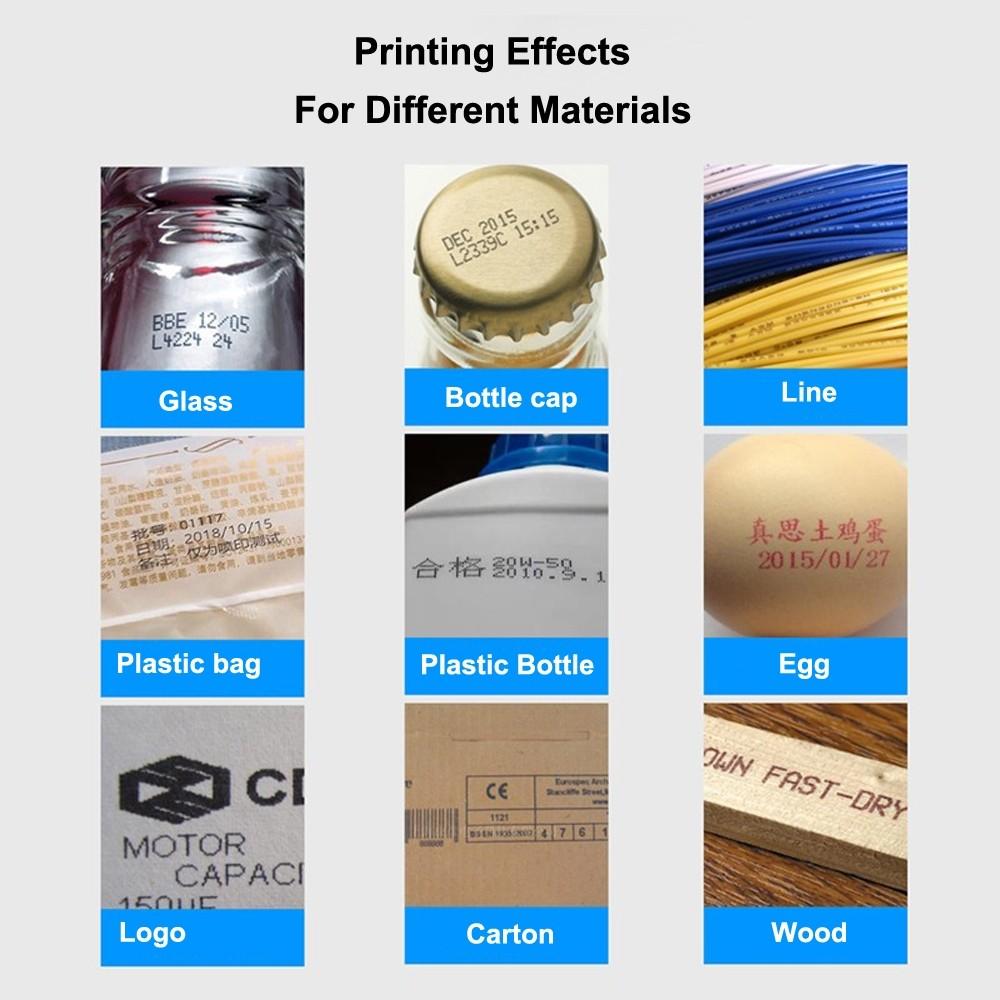 25.4mm Handheld Inkjet Date Printer 24 Languages Digital Automatic Coding Machine Portable Label Machine