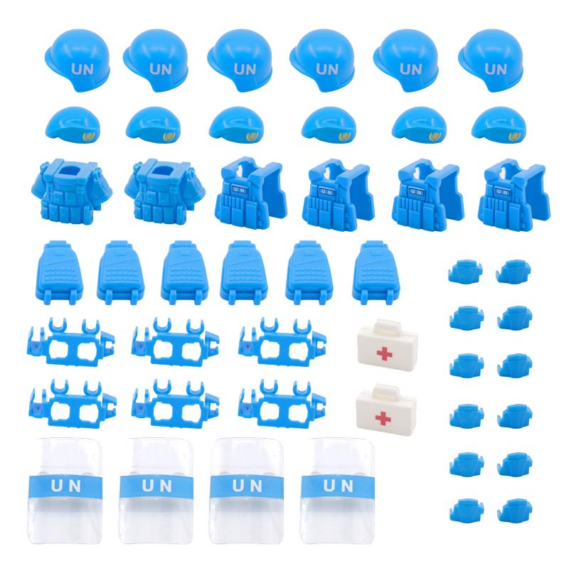 Military MOC Soldier Figure MOC Building Blocks Special Forces Accessory Alpha Helmet Vest Backpack Belt Kit Mini Toy Gifts K127