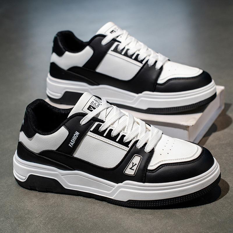 New Men's Classic Fashion Low Top Thick Sole Skateboarding Shoes Comfortable Soft Sole Basketball Sneakers