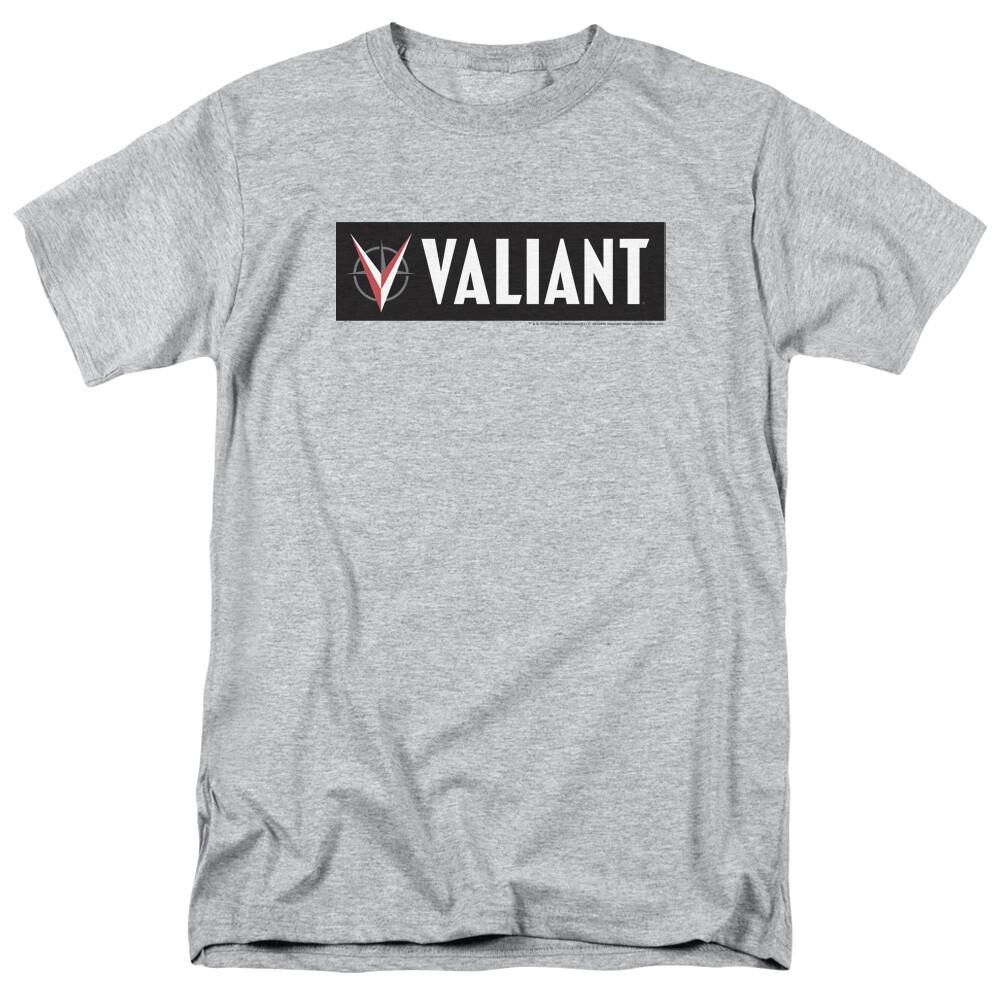 Valiant Comics Horizontal Logo T Shirt Mens Licensed Classic Comics Sport Gray L