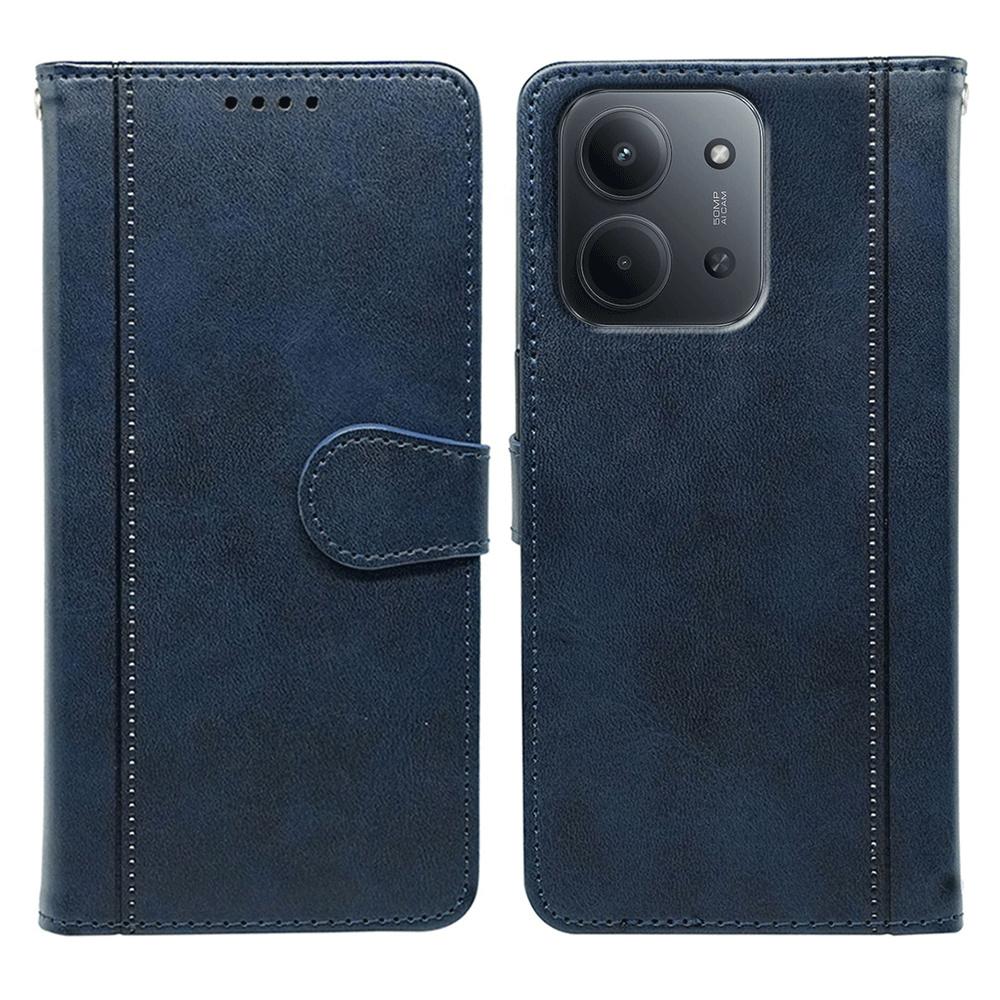 Für Xiaomi Redmi 15C 4G (Global) (171 mm)/Poco C85 4G Hülle Kalbledertextur Ständer Buchstil Handyhülle