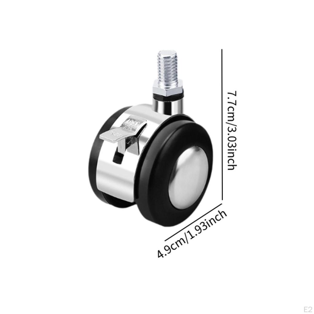 4 Pieces 2 Inch Caster Wheels ,Industrial Casters ,Heavy Duty Swivel for Bench