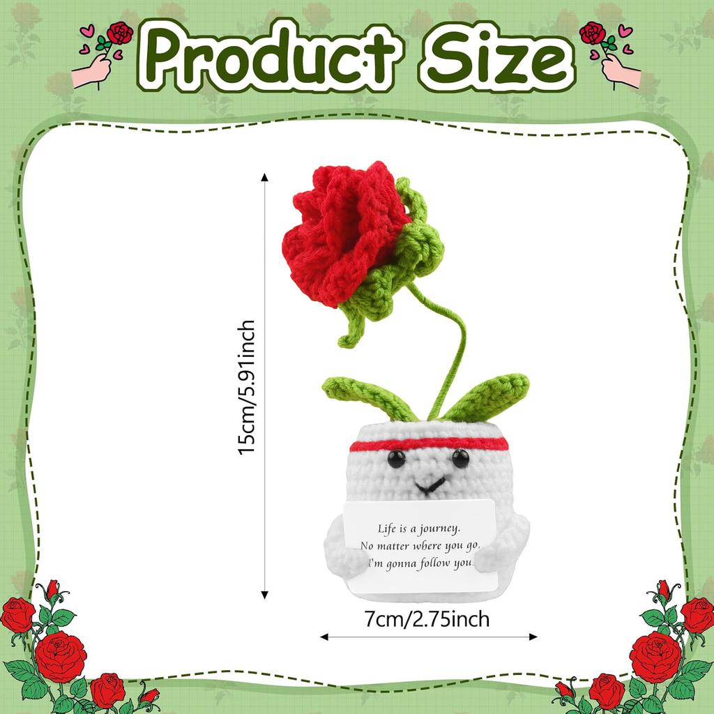 Custom Crochet Dolls Handmade Pocket Hug Animal Positive Plant Bespoke Unique Knitted Doll Plush Toy Gift For The One I Love